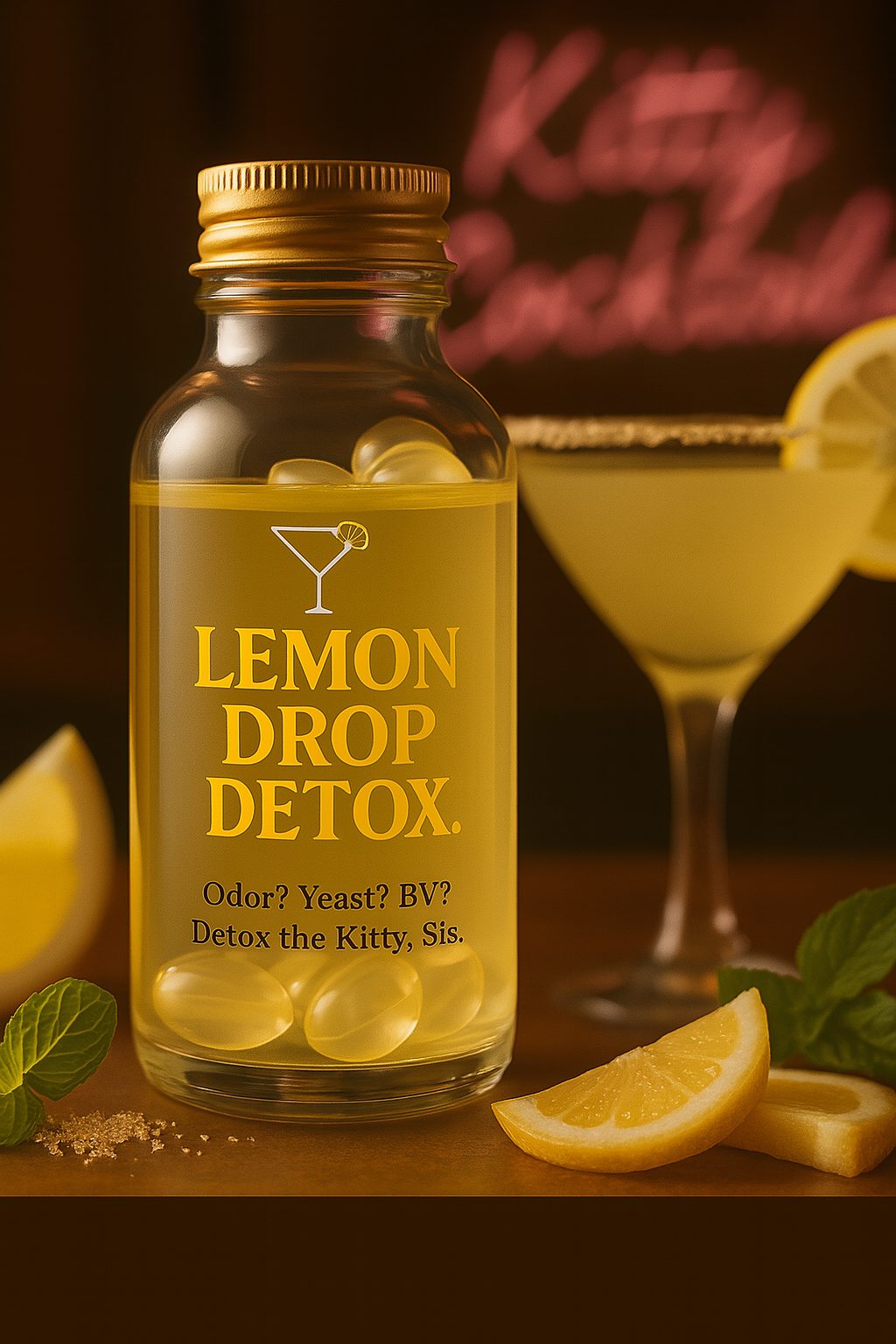Lemon Drop Detox™ Boric Acid Vaginal Suppositories – For Odor, BV & Fresh Kitty Vibes